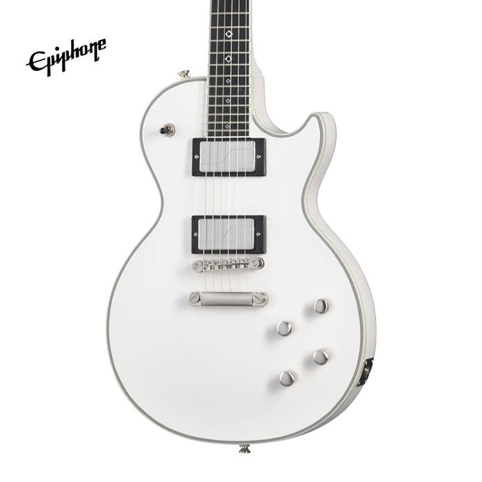 Epiphone Jerry Cantrell Les Paul Custom Prophecy Electric Guitar, Case Included - Bone White - Music Bliss Malaysia