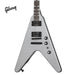 GIBSON DAVE MUSTAINE FLYING V EXP ELECTRIC GUITAR - SILVER METALLIC - Music Bliss Malaysia
