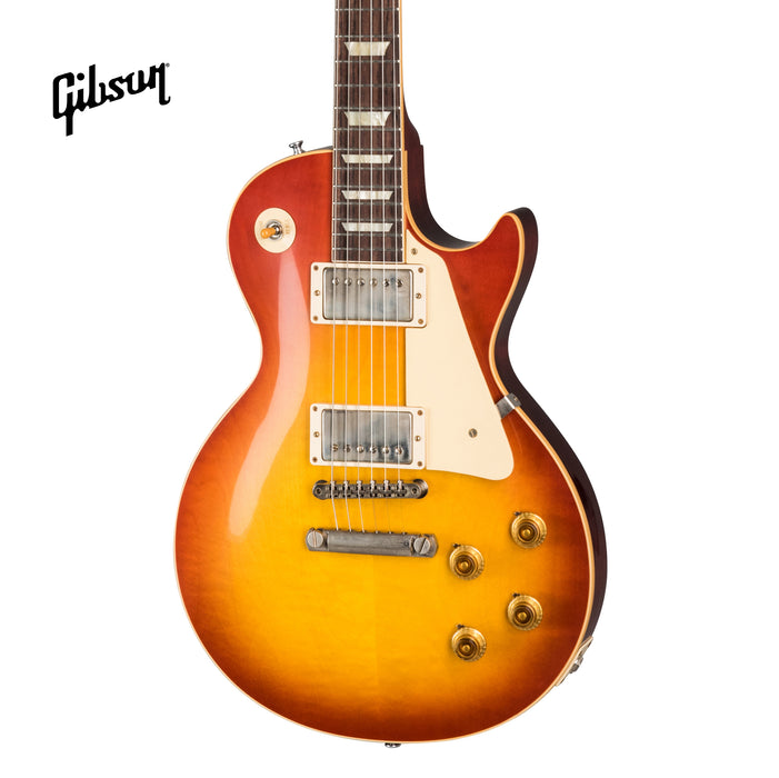 GIBSON 1958 LES PAUL STANDARD REISSUE VOS ELECTRIC GUITAR - WASHED CHERRY SUNBURST - Music Bliss Malaysia