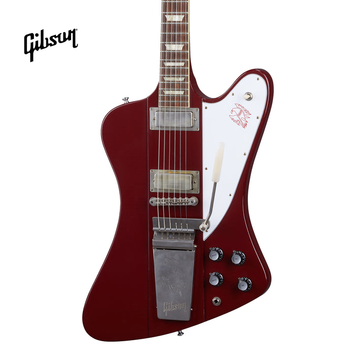 GIBSON 1963 FIREBIRD V WITH MAESTRO VIBROLA ULTRA LIGHT AGED ELECTRIC GUITAR - EMBER RED - Music Bliss Malaysia