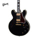 GIBSON 1959 ES-355 REISSUE STOP BAR ULTRA LIGHT AGED SEMI-HOLLOWBODY ELECTRIC GUITAR - EBONY - Music Bliss Malaysia