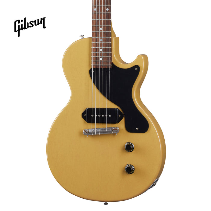 GIBSON 1957 LES PAUL JUNIOR SINGLE CUT REISSUE ULTRA LIGHT AGED ELECTRIC GUITAR - TV YELLOW - Music Bliss Malaysia