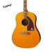 Epiphone Masterbilt Texan Acoustic-Electric Guitar - Antique Natural Aged Gloss - Music Bliss Malaysia