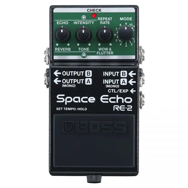 Boss RE-2 Space Echo Delay and Reverb Effects Pedal - Music Bliss Malaysia