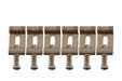 ALLPARTS BP-0023-007 Vintage Style Aged Saddles for Stratocaster (BP0023007) - Music Bliss Malaysia