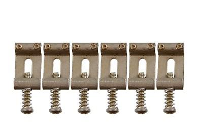 ALLPARTS BP-0023-007 Vintage Style Aged Saddles for Stratocaster (BP0023007) - Music Bliss Malaysia