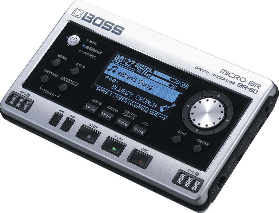 Boss MICRO BR BR-80 8-channel Digital Recorder - Music Bliss Malaysia
