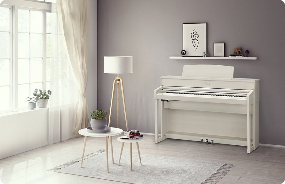 Kawai CA701 88-key Digital Piano - White - Music Bliss Malaysia