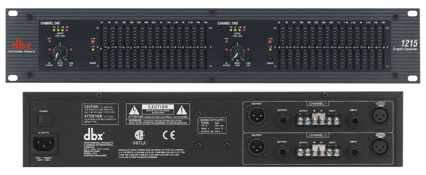 dbx 1215 Dual 15-Band Graphic Equalizer *Everyday Low Prices Promotion* - Music Bliss Malaysia