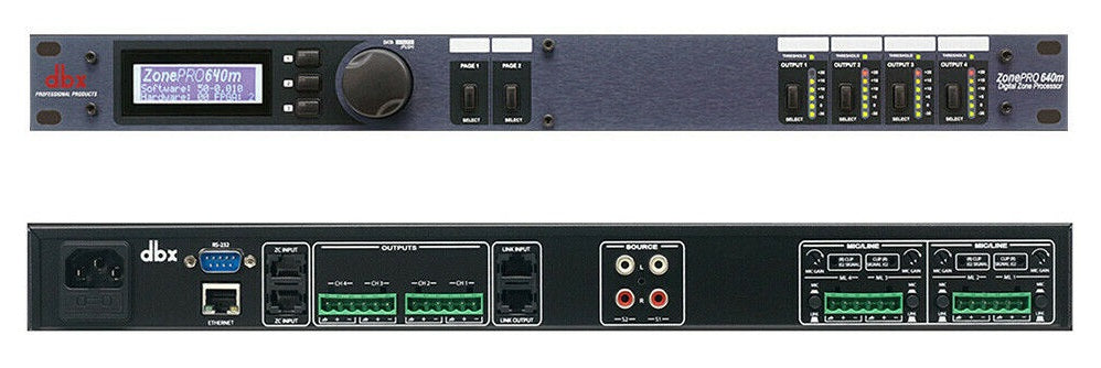 dbx ZonePro 640m 6x4 Digital Zone Processor *Everyday Low Prices Promotion* - Music Bliss Malaysia