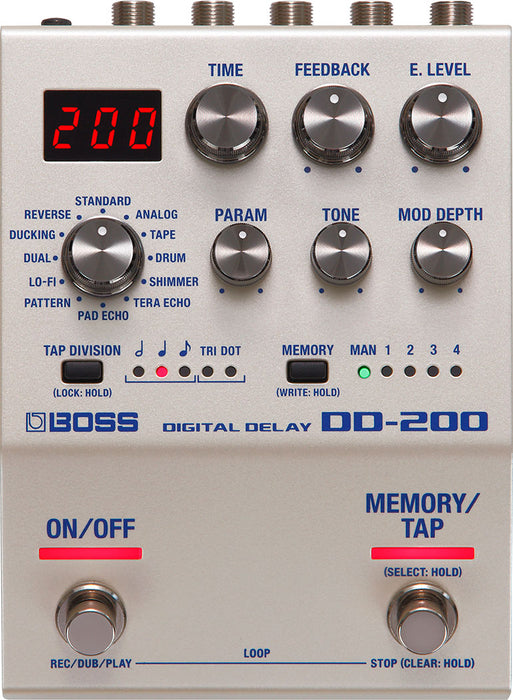 Boss DD-200 Digital Delay Pedal - Music Bliss Malaysia