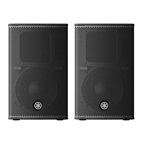 Yamaha DHR10 700-Watt 10" Powered Loudspeaker with Speaker Wall Mount and Cables - Pair - Music Bliss Malaysia