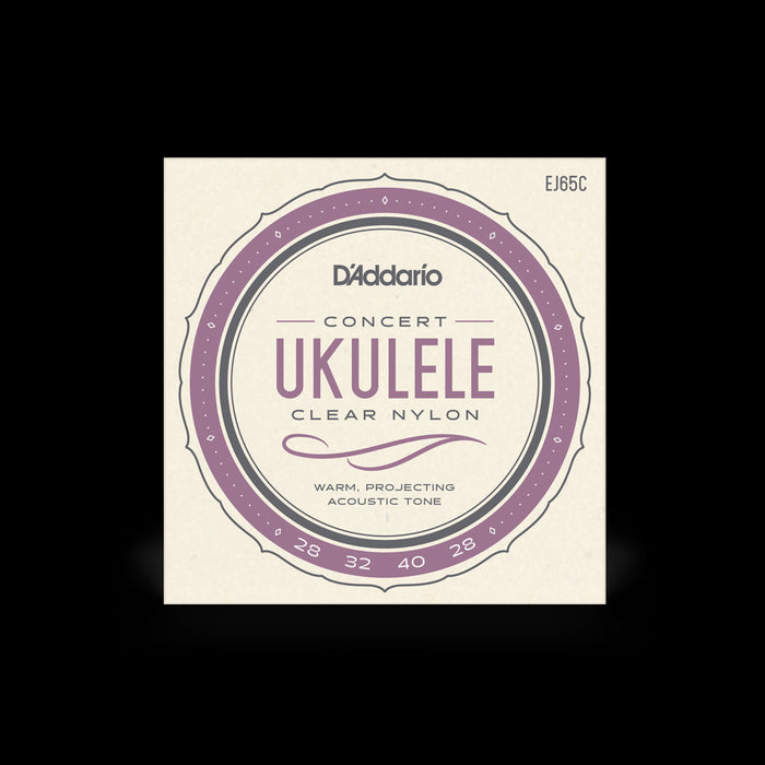 D'Addario EJ65C Pro-Arté Custom Extruded Nylon Ukulele Strings, Concert - Music Bliss Malaysia