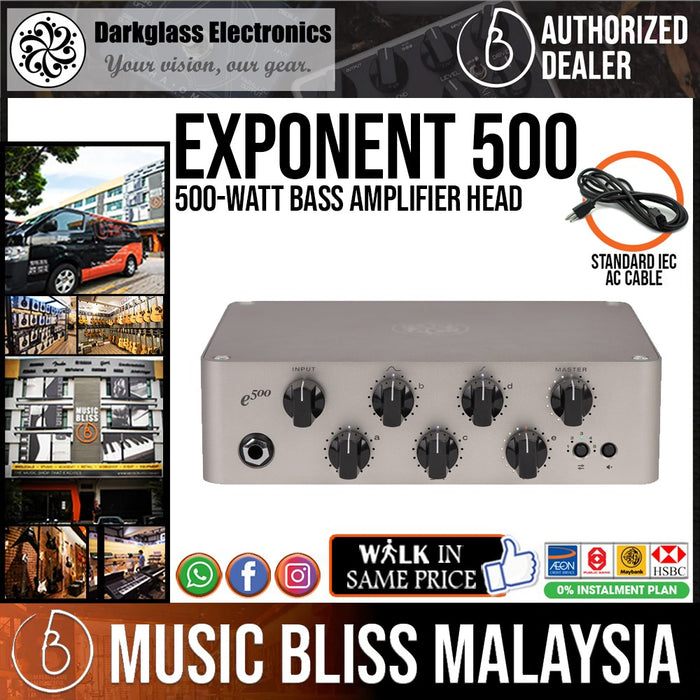 Darkglass Exponent 500 Bass Amplifier Head - Music Bliss Malaysia