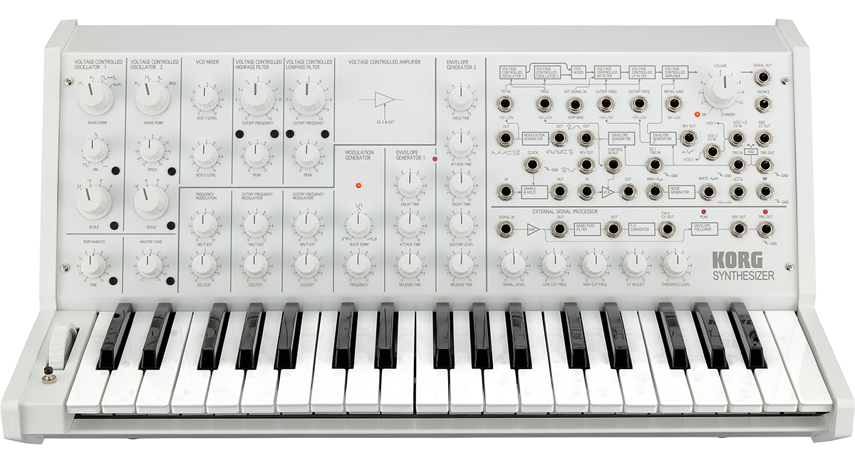 Korg MS-20 FS Full-size MS-20 Synthesizer - White with 0% Instalment (MS20) - Music Bliss Malaysia