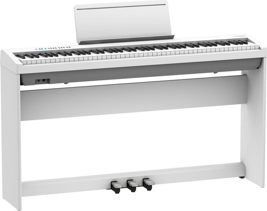 Roland FP-30X 88-key Digital Piano Home Package with RH-5 Headphone and Piano Bench - White Replace For FP-30/FP30 - Music Bliss Malaysia