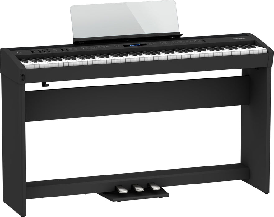 Roland FP-60X 88-key Digital Piano Home Package with Piano Bench, RH-5 Headphone, Pedals and Piano Stand - Black - Music Bliss Malaysia