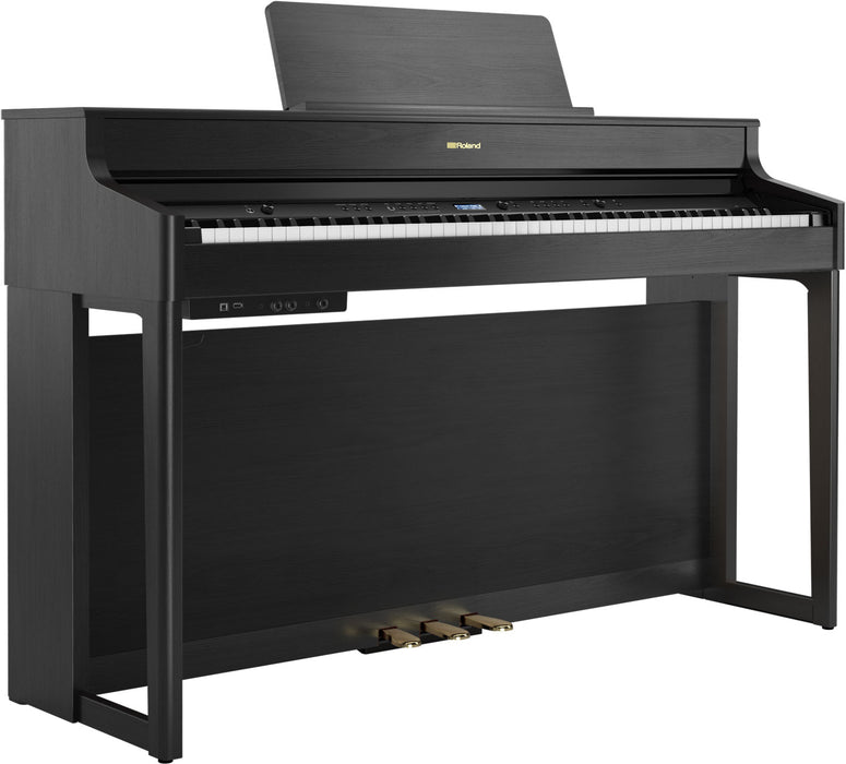 Roland HP702 88-keys Digital Piano with Piano Bench - Charcoal Black - Music Bliss Malaysia