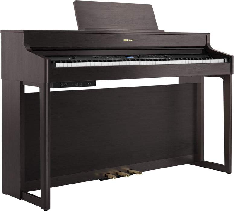 Roland HP702 88-keys Digital Piano with Piano Bench - Dark Rosewood - Music Bliss Malaysia