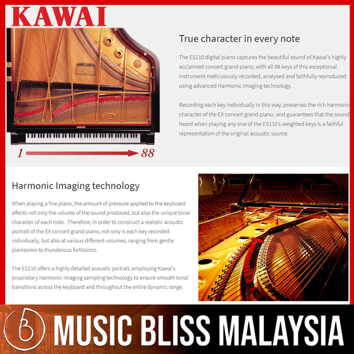 Kawai ES-920 Portable Digital Home Piano - White (ES920) - Music Bliss Malaysia