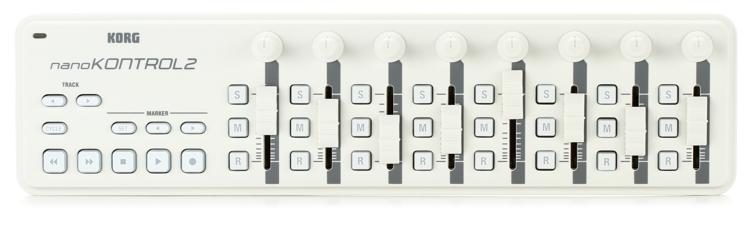 Korg nanoKONTROL2 MIDI Control Surface - White - Music Bliss Malaysia
