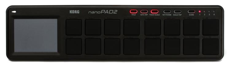 Korg nanoPAD2 Slim-Line Pad Controller - Black - Music Bliss Malaysia