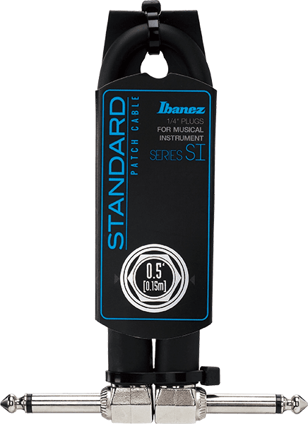 Ibanez SI05P 0.5ft Patch Cable - 2 Right Angled plugs - Music Bliss Malaysia