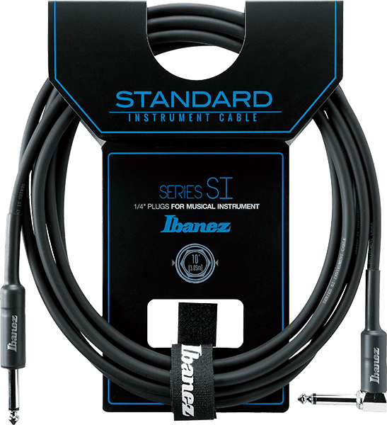 Ibanez SI10L Shielded Guitar Cable 10 ft Right Angled Jack - Music Bliss Malaysia