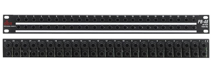 dbx PB-48 48-point 1/4 TRS Balanced Patchbay (PB48) *Everyday Low Prices Promotion* - Music Bliss Malaysia
