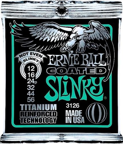 Ernie Ball 3126 Coated Electric Not Even Slinky Guitar Strings (12-56) - Music Bliss Malaysia