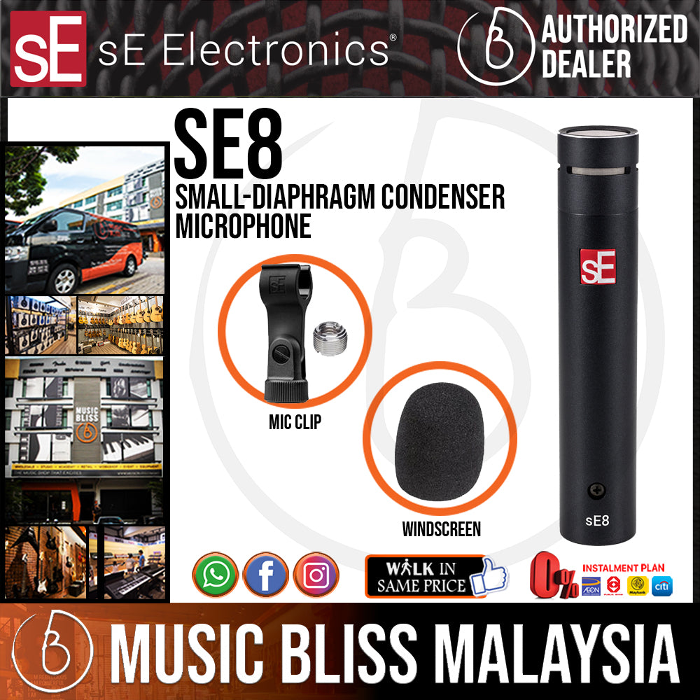 SE Electronics sE8 Small-diaphragm Condenser Microphone | Music Bliss ...