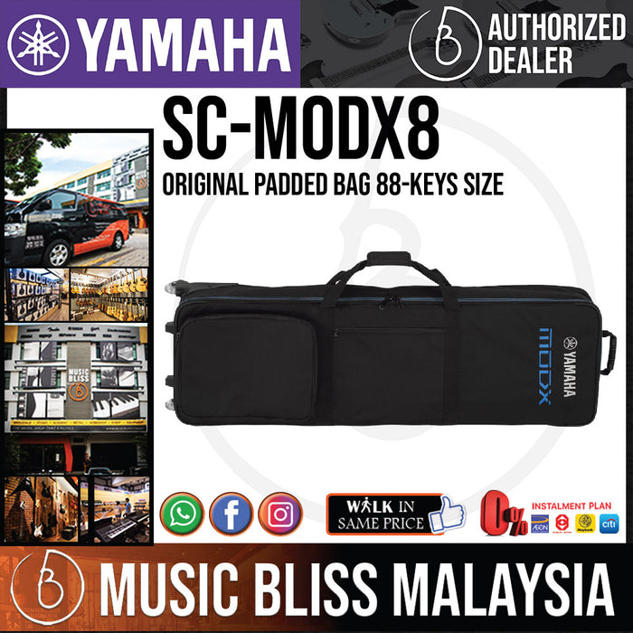 Yamaha Original Padded Bag for MODX8 88-keys with roller (SC-MODX8 / MODX 8) - Music Bliss Malaysia