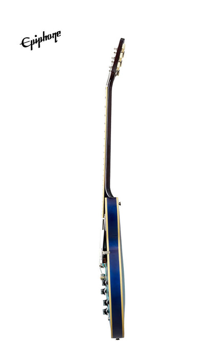 Epiphone ES-335 Figured Semi-Hollowbody Electric Guitar - Blueberry Burst - Music Bliss Malaysia