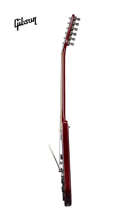 GIBSON 1963 FIREBIRD V WITH MAESTRO VIBROLA ULTRA LIGHT AGED ELECTRIC GUITAR - EMBER RED - Music Bliss Malaysia