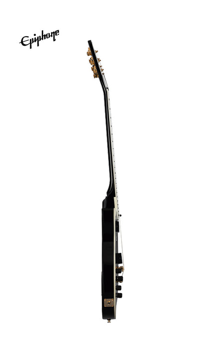 Epiphone Matt Heafy Les Paul Custom Origins 7-String Left-Handed Electric Guitar, Case Included - Ebony - Music Bliss Malaysia