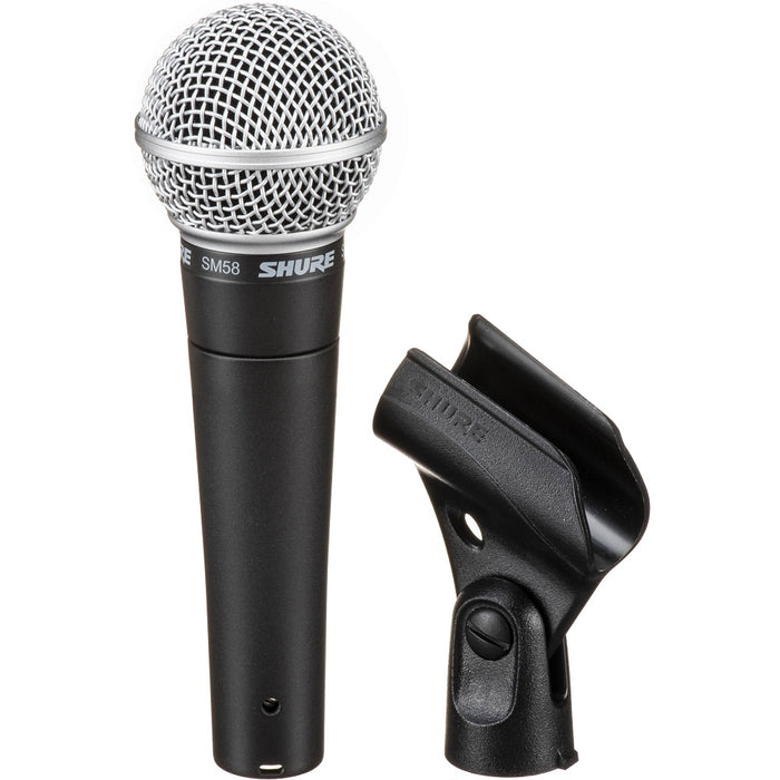 Shure SM58-LC Handheld Dynamic Vocal Microphone with Mic Cable Includes Stand Adapter, Zippered Carrying Case (SM58 / SM-58 / SM58LC) *Price Match Promotion* - Music Bliss Malaysia