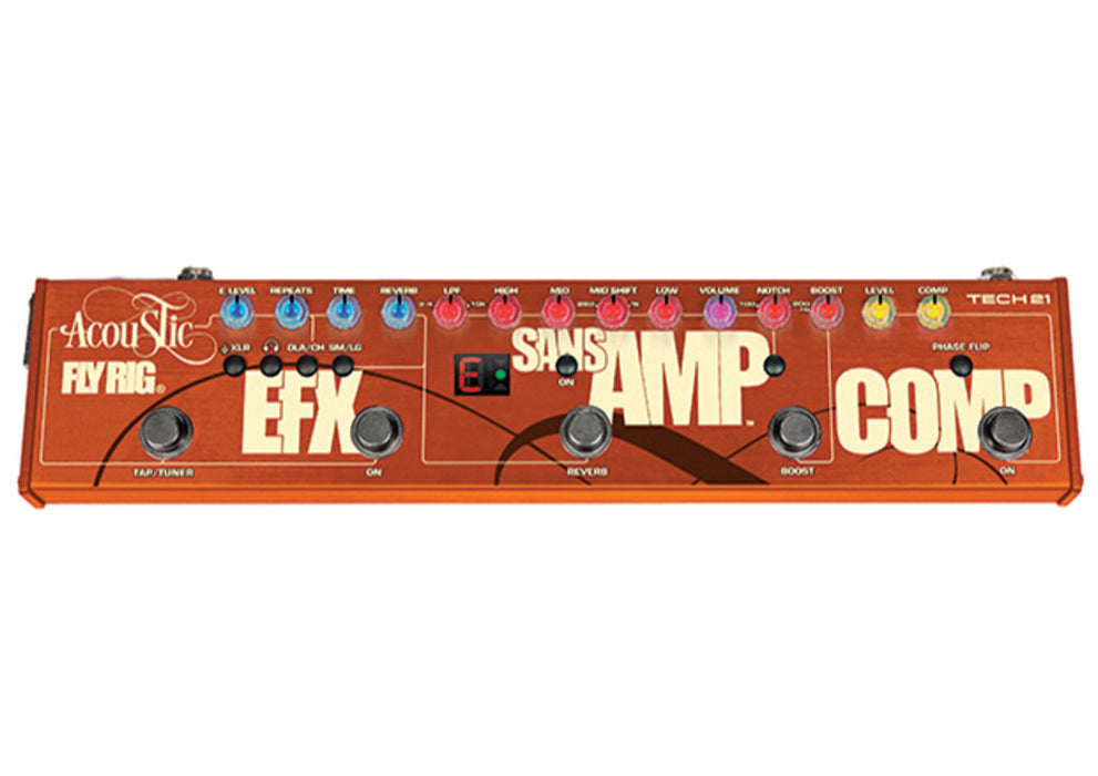 Tech 21 Acoustic Fly Rig Multi-Effects Pedal (AcousticFlyRig) *CMCO Promotion* - Music Bliss Malaysia