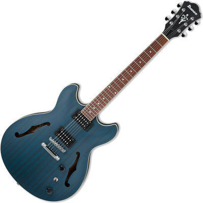 Ibanez Artcore AS53 - Transparent Blue Flat - Music Bliss Malaysia